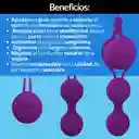 Kit 3 Bolas Vaginales Kegel Con Peso Silicona Médica