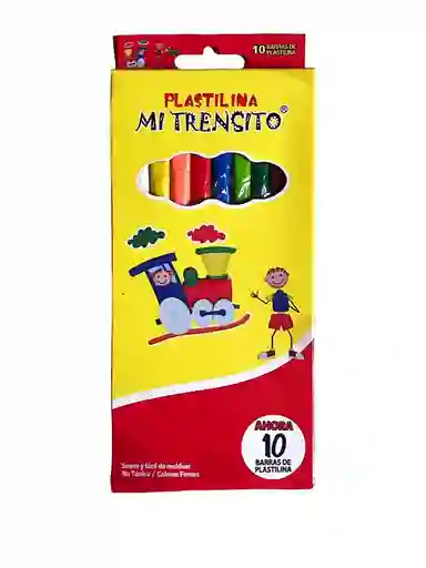 Plastilina Larga X 10 Barras Mi Trensito