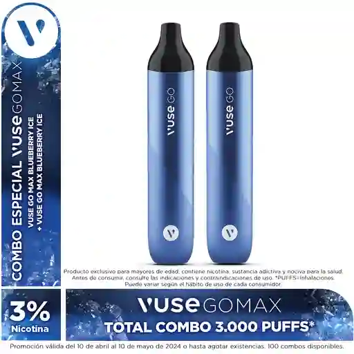 Combo 2 Vuse Go Max Blueberry Ice