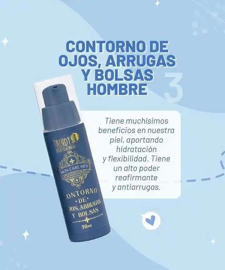 Contorno De Ojos, Arrugas Y Bolsas Hombres Trendy 30 Ml Ref Bah1238