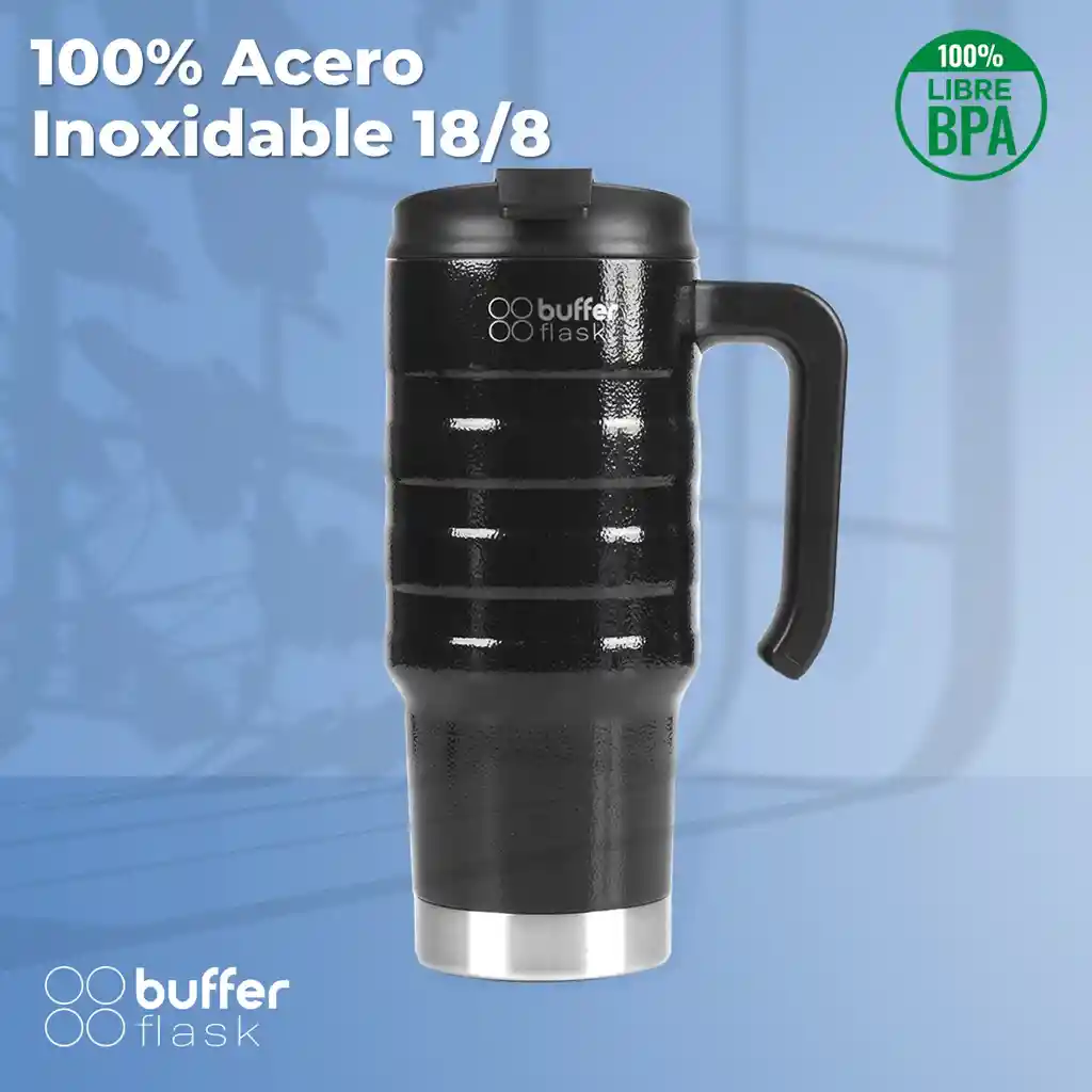 Vaso Termo Termico Buffer 700ml Acero Inoxidale Frio Y Calor