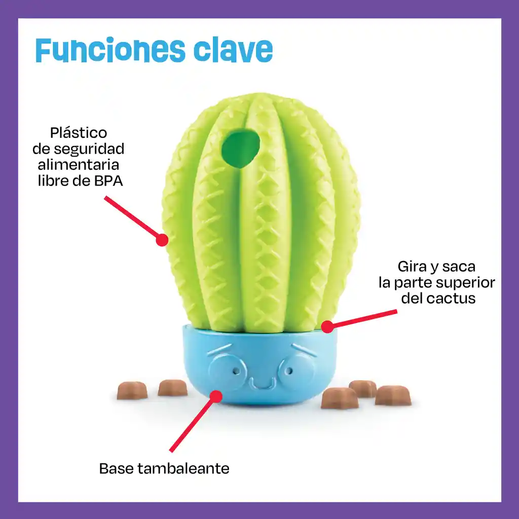 Dispensador De Comida De Perro - Forma Cactus