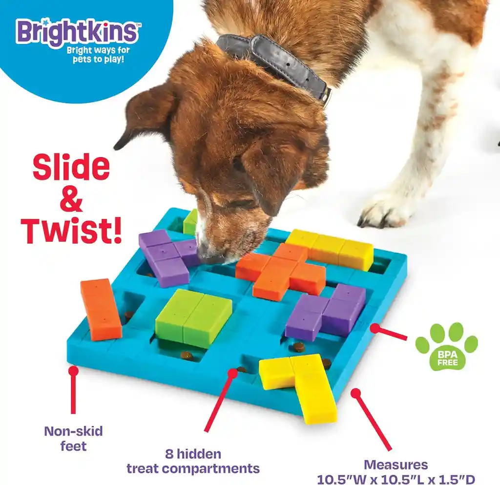 Brightkins™ Dog Block Treat Puzzle