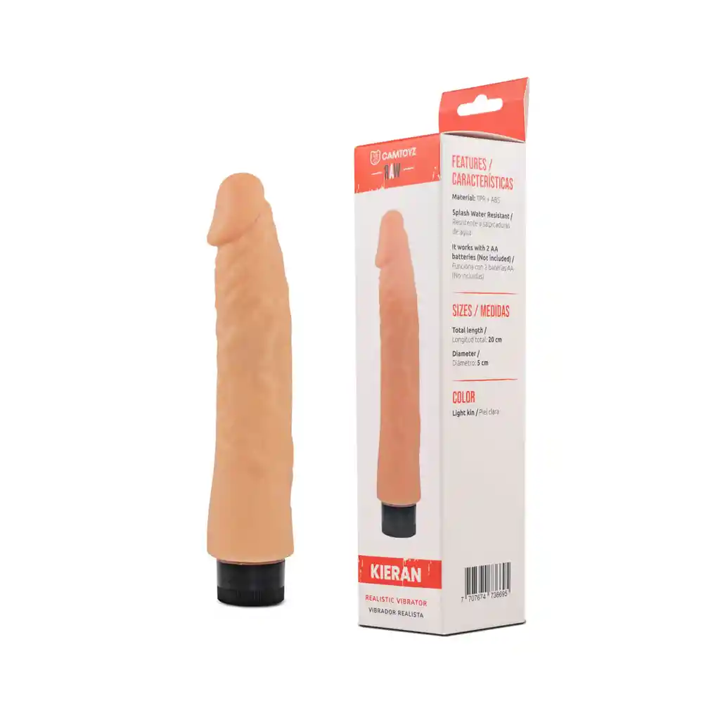 Dildo Vibrador Consolador Suave, Fit Xl, 21cm