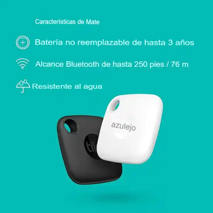 Rastreador Tile Mate X2 Bluetooth Alcance De 250 Pies