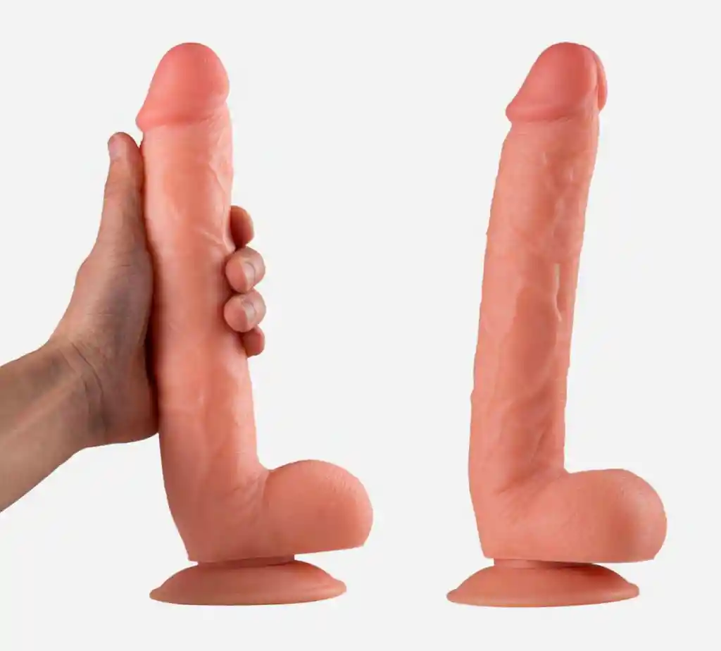 Dildo Consolador Chupa Gigante Silicona 23cm