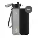 Botella Agua 1l Botilito Buffer Deporte Ciclismo Gimnasio