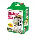 Pelicula Papel Fotografico Fujifilm Instax Mini X 20 Hojas