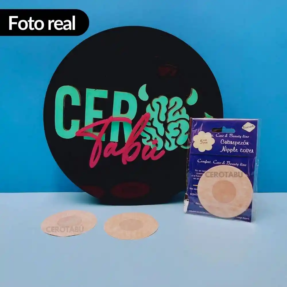 Cubre Pezón Adhesivo X10/5 Pares Invisible Tapa Pezón Redondo