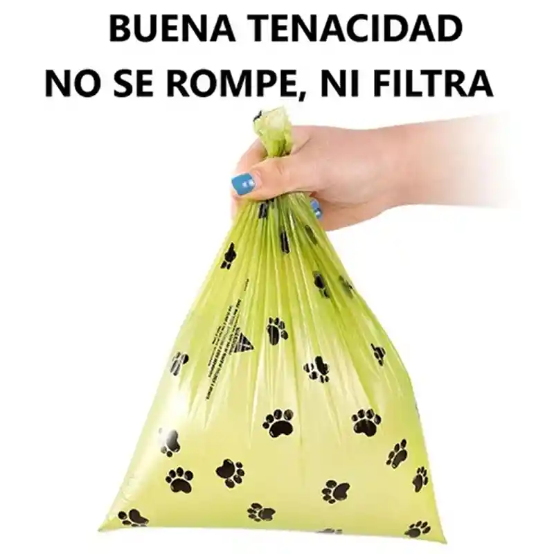 Rollo Bolsas Sanitarias Biodegradables Recoger Popo Perro Gato Mascotas X12