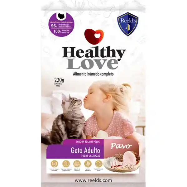 Healthy Love Gato Adulto 220 Gr. Sabor Pavo