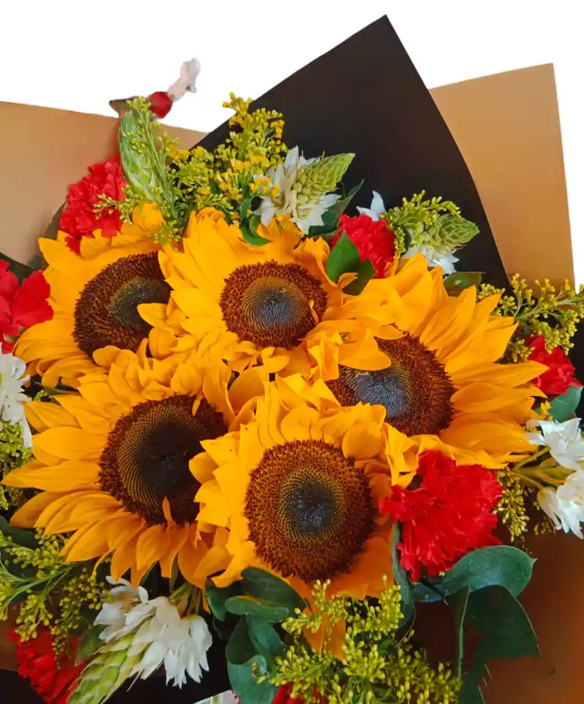 Girasoles En Bouquet