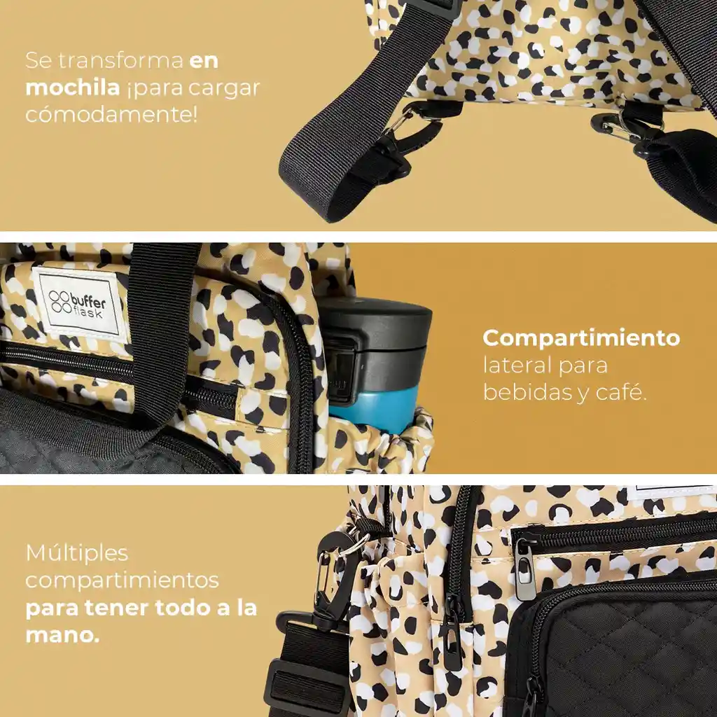 Lonchera Morral Termica Buffer Multiples Compartimientos