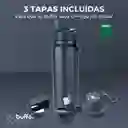 Termo Botella Agua Termica Acero Inoxidable Buffer + Tapas