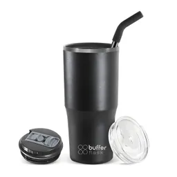 Mug Vaso Termo Agua Cafe 700ml Buffer Acero Inox + Tapas