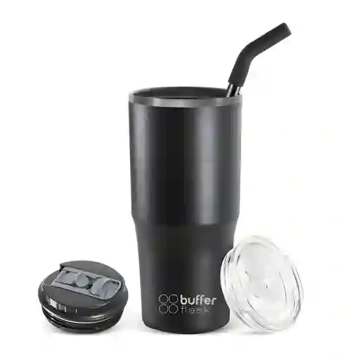 Mug Vaso Termo Agua Cafe 700ml Buffer Acero Inox + Tapas