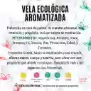 Vela Ecológica De Cera De Palma, Aromatizada, Intención Amor Y Tarjeta De Meditación