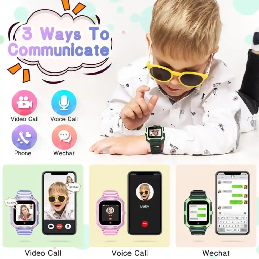 Reloj Inteligente Niños Localizador Gps 4g Video Llamada K20