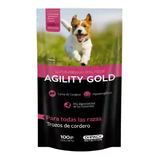 Agility Trozos De Cordero 100g Snacks Humedo Cordero Pouch Agility Cordero