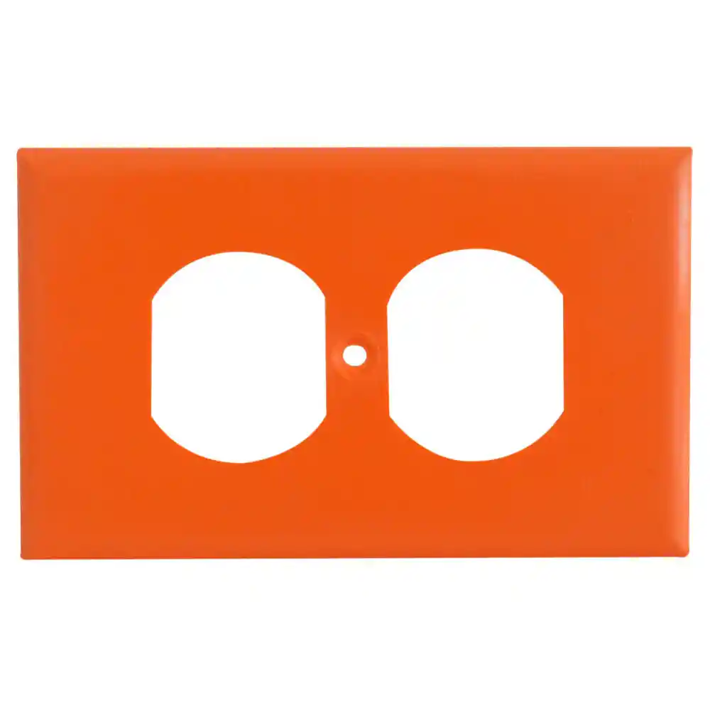 Tapa Para Toma Plastica Naranja