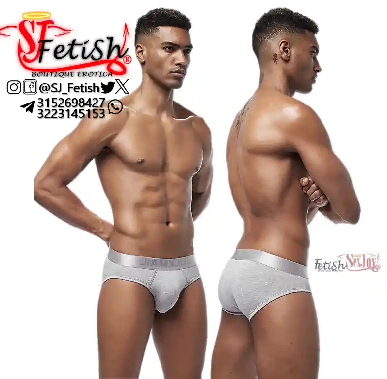 Brief Talla M Amplio Gris Jockmail