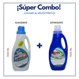 ¡ Super Combo ! Detergente Liquido 1 Lt + Suavizante 1 Lt