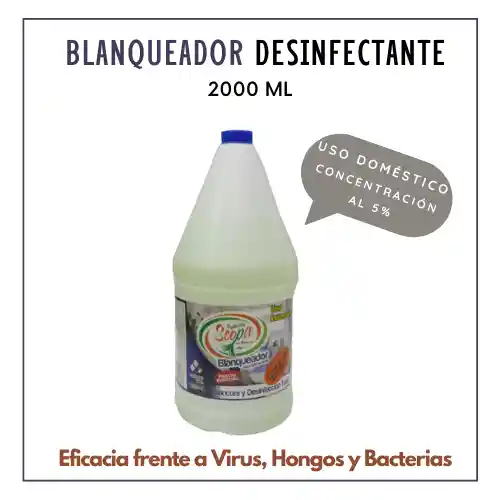 Blanqueador Desinfectante 2000ml