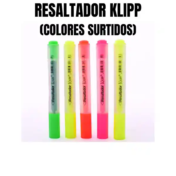 Resaltador Klipp Xunidad (colores Surtidos)