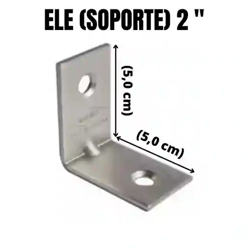 Ele Soporte Metalico 2 '' (2,5 Cm) Cromado
