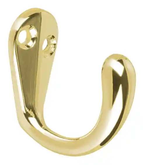 Perchero Sencillo Dorado, Con Chazos Y Tornillos