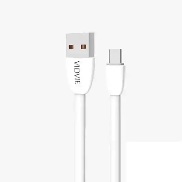 Cable Cargador Usb A Tipo C Siliconado Vidvie (carga Rapida)