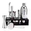 Juego Bartender Coctelera Utensilios Bar Inoxidable 12 Pzs