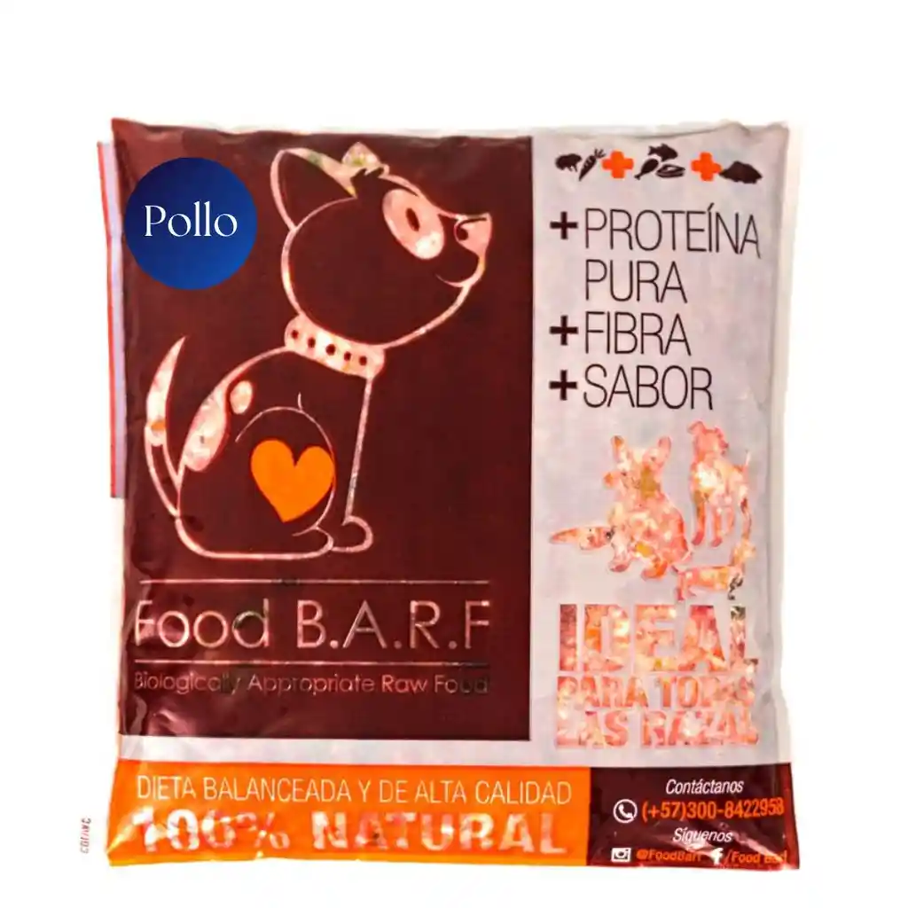 Food B.a.r.f Alimento Para Perro Dieta Pollo 300 G