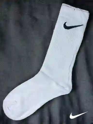 Media Extra Larga Deportiva Única Talla Tipo Nike, Color Blanca, Estirable Extralarga