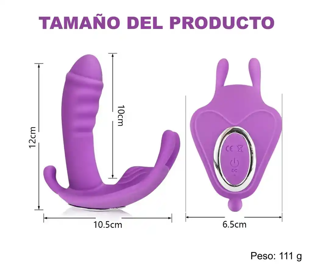 Vibrador Mariposa Punto G Clitoris Control Remoto