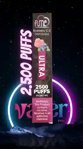 Fume Ultra Blueberry Cotton Candy 2500 Puffs