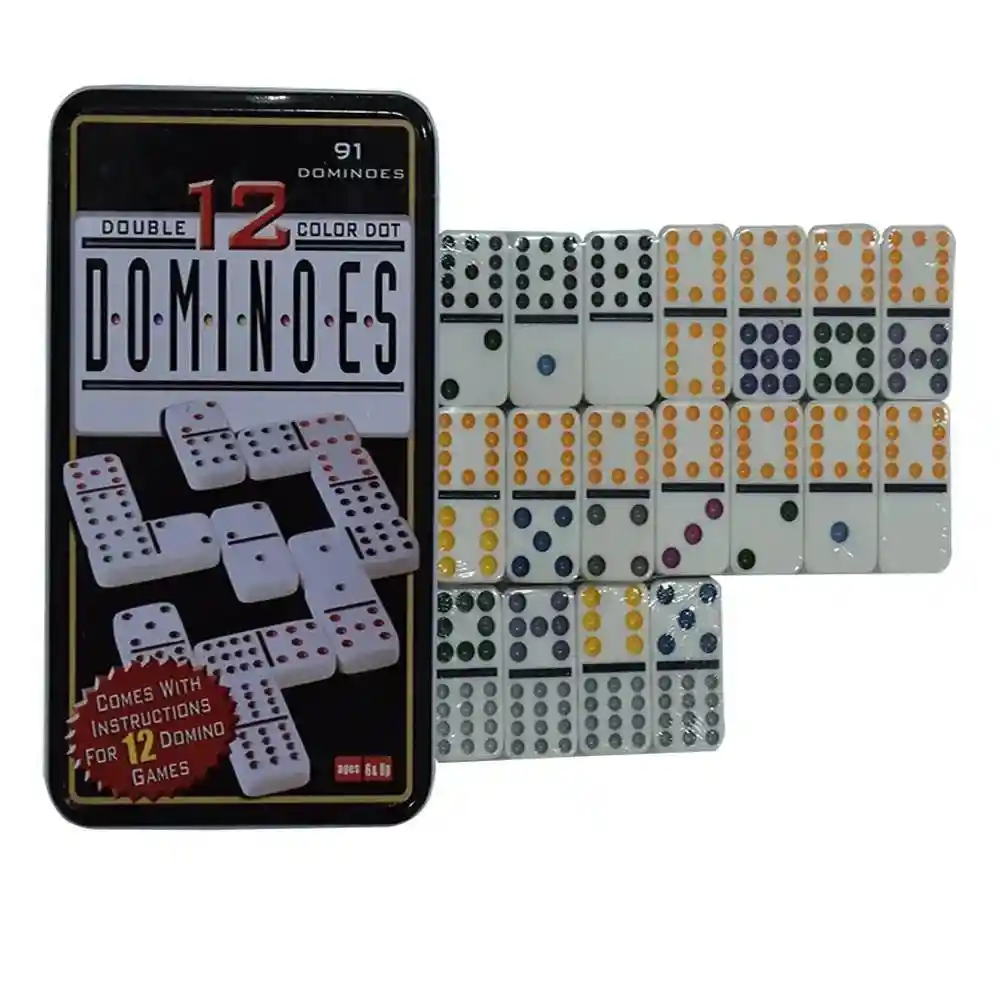 Domino Doble 12 Con 91 Fichas