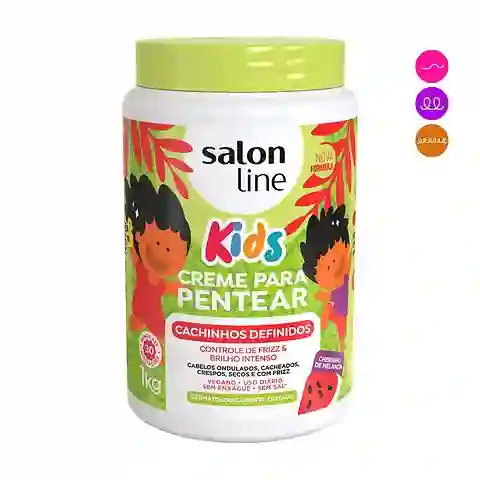 Salon Line Kids Crema Para Peinar Cachos Definidos 1 Kg