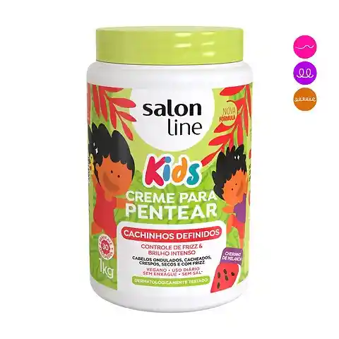 Salon Line Kids Crema Para Peinar Cachos Definidos 1 Kg