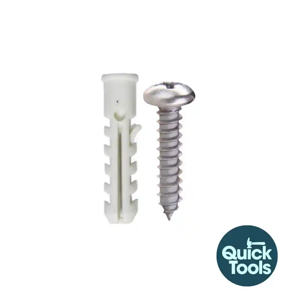 Chazo Plastico 3/8 Con Tornillo X 50 Und