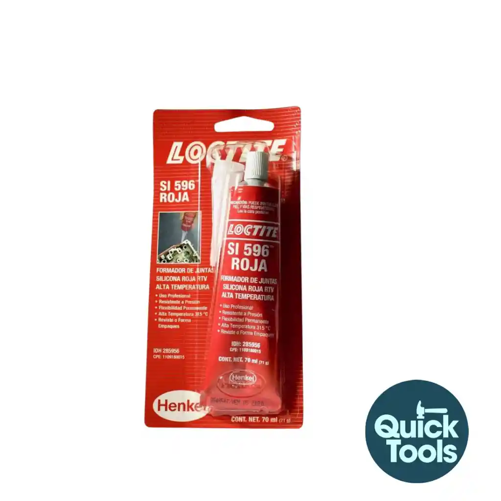 Silicona Loctite Roja 70 Gr