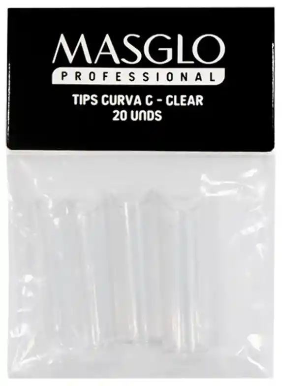 Tips Curva C - Clear Masglo 20und