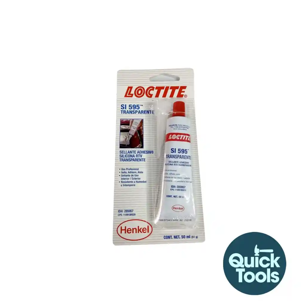 Silicona Loctite Transparente 50 Gr