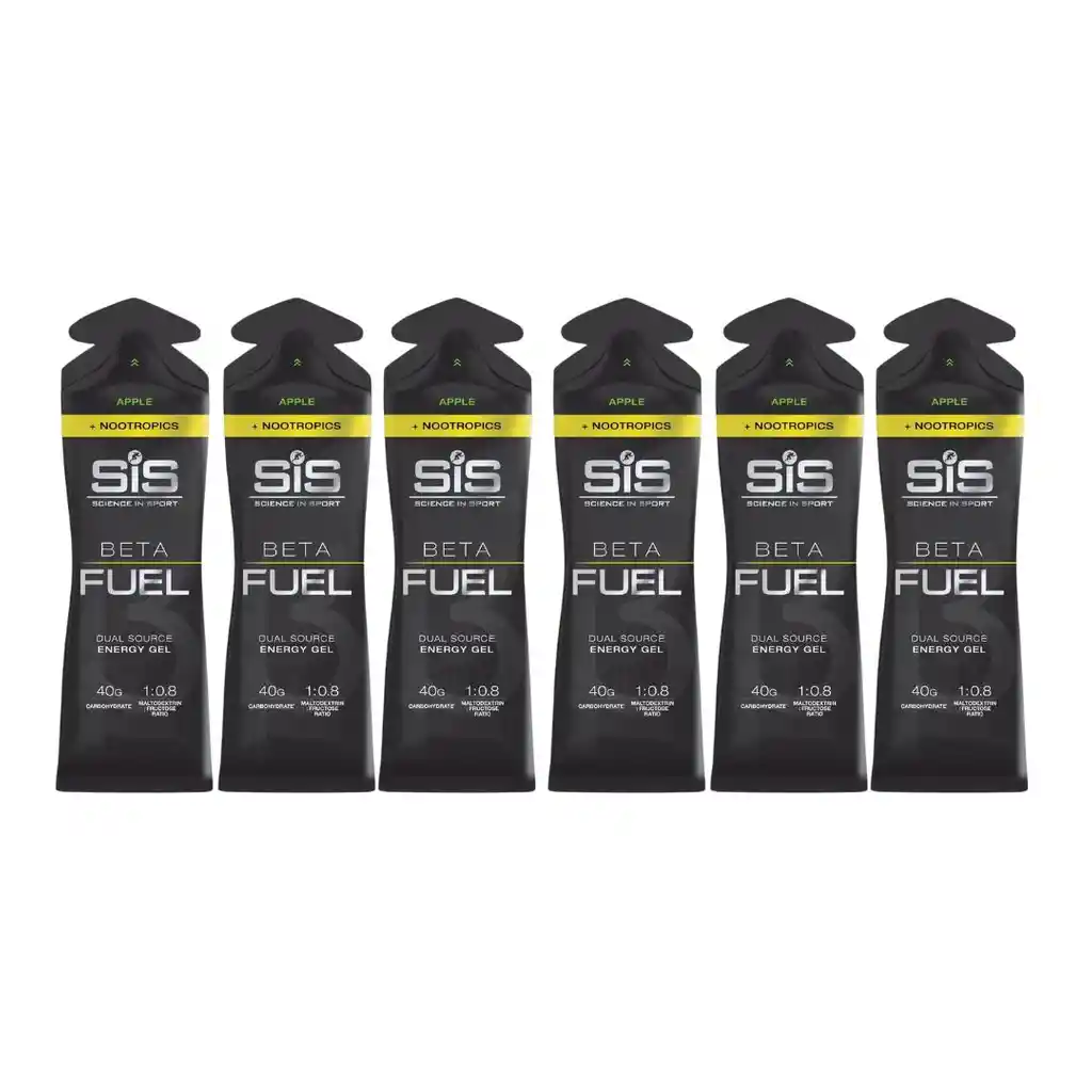 Sis Gel Beta Fuel + Nootropics Limon 60ml X 6 Unds