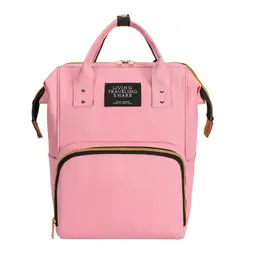 Pañalera Multinfuncional Bebe Mochila Morral Bolso Rosa