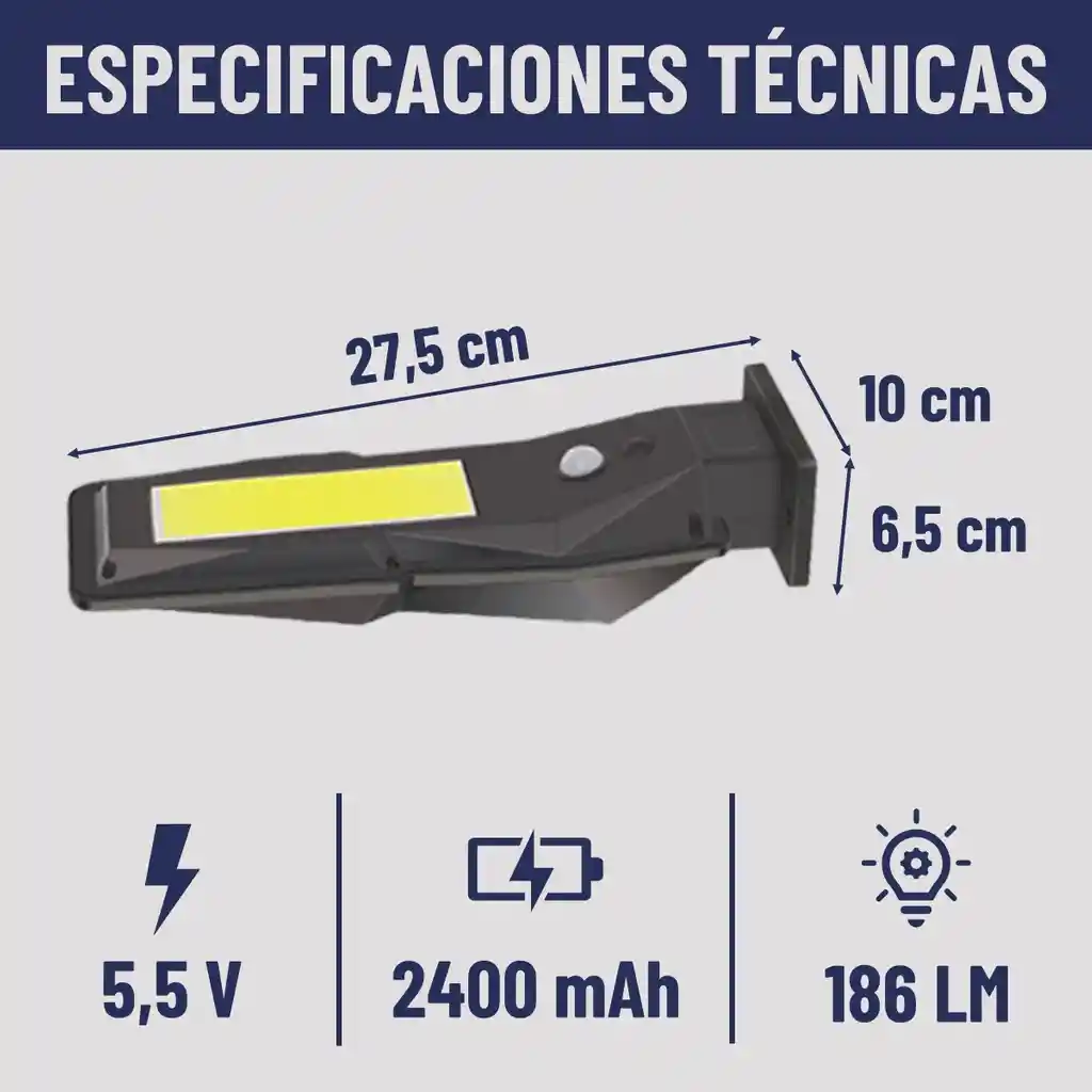 Lampara Solar Led Exterior Maxwell X1 Sensor Movimiento