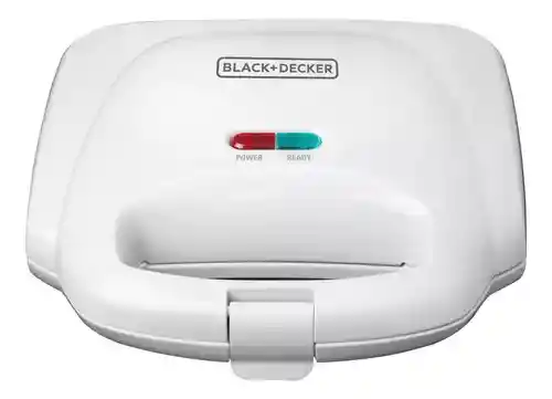 Sanduchera De Dos Puestos Black And Decker Ref Sm1000w Color Blanco