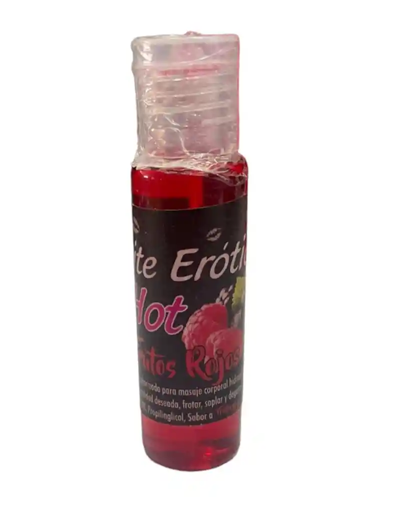 Aceite Caliente Sabor A Frutos Rojos