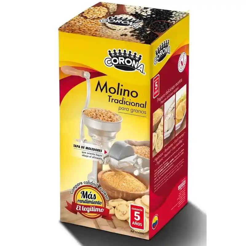 Molino Tradicional Para Grano Corona