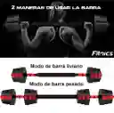 Mancuernas Pesas Ajustables Set 10kg 3en1 +barra +kettlebell